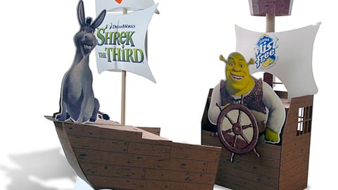 'Shrek the Third' Interactive Boat Merchandiser