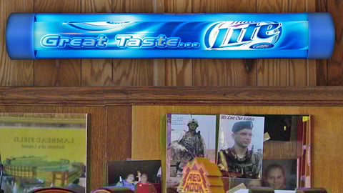 Miller Lite Rotating Tube Display