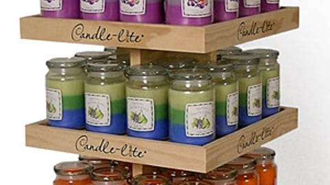 Willow Lane Candles Floor Display