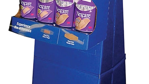 Nexcare Revolution Gravity Feed Display