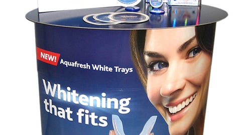 Aquafresh White Trays Demo Display