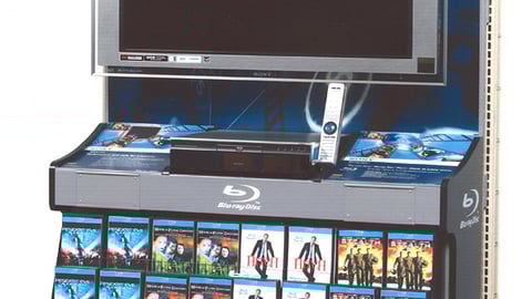 Sony Blu-ray Endcap Display