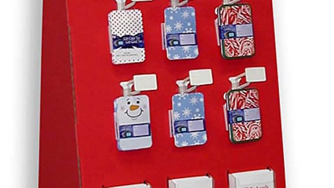 Michaels Holiday Gift Card Display