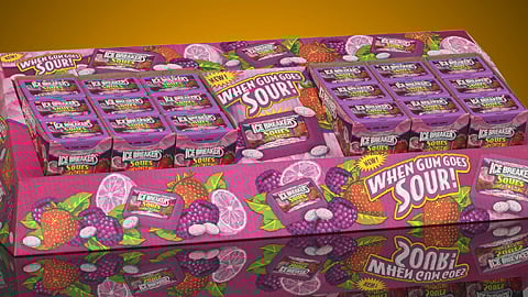 Ice Breakers Berry Sour Gum PDQ Tray