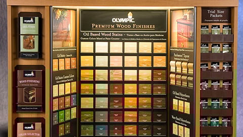 Olympic Interior Stain Display