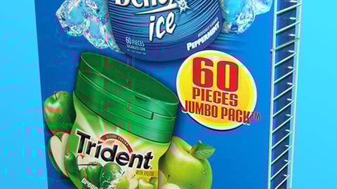 Cadbury Adams 4-Chute Gravity Feed