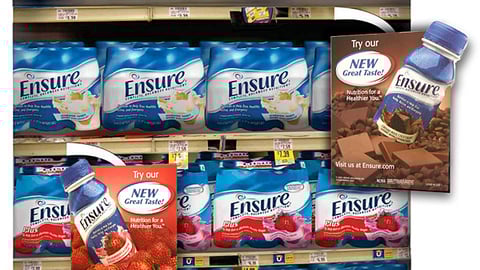 Ensure New Flavor Shelf Dangler