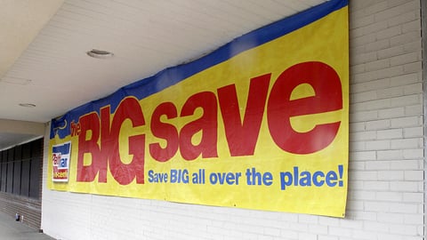 Pathmark 'The Big Save' Outdoor Banner