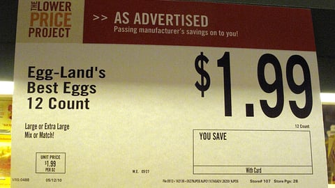 A&P 'Lower Price Project' Sign