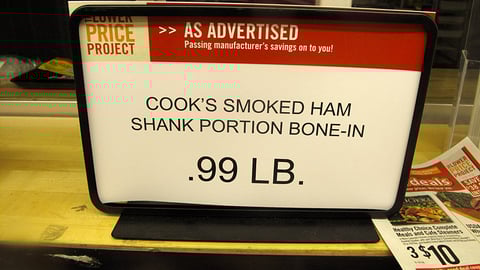 A&P 'Lower Price Project' Framed Sign