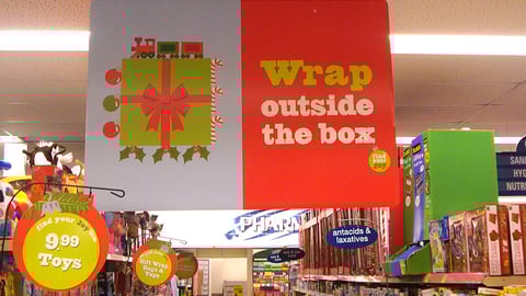 Walgreens Holiday Ceiling Banner