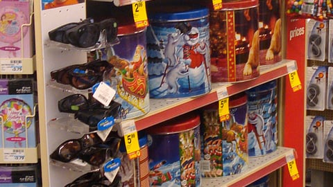 CVS Holiday Tins Endcap