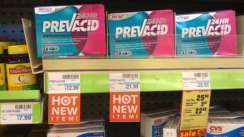 CVS Prevacid 'Hot New Item' Price Labels
