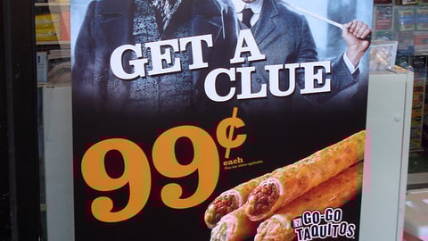 7-Eleven 'Sherlock Holmes' Go-Go Taquitos Poster