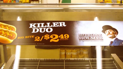 7-Eleven 'Sherlock Holmes' Big Bite Grill Sign