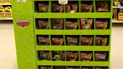 Mattel 'Cars' Walmart Pallet Display