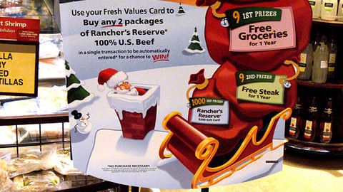 Dominick's 'Feast for All Seasons' Stanchion