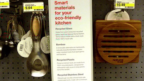 Target 'Eco-Friendly Kitchen' Pegboard Sign