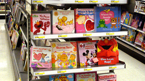 Target Children's Valentine's Day Books Endcap