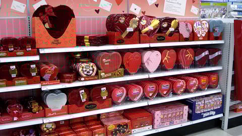 Meijer Valentine's Day Candy Merchandising