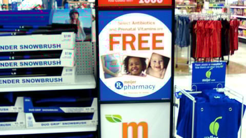 Meijer Promotional Stanchion