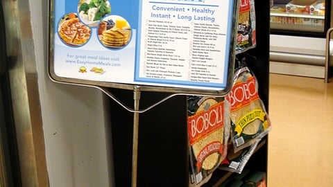 Jewel-Osco 'Just Chill' Stanchion Sign