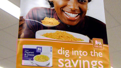 Food Lion Private-Label Mac & Cheese Ceiling Banner