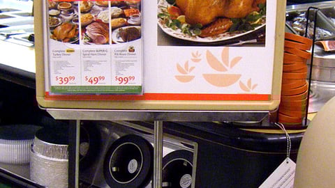 Giant-Landover 'Holiday Dinner' Stanchion Sign