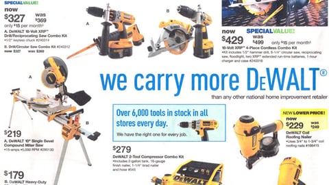 Lowe's DeWalt Feature