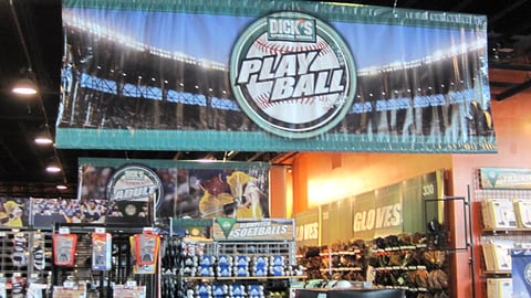 Dick's 'Play Ball' Ceiling Banner