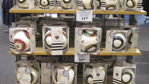 Dick's Adidas World Cup Soccer Ball Display