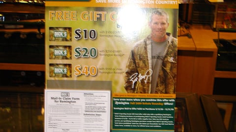 Remington Dick's Incentive Sign