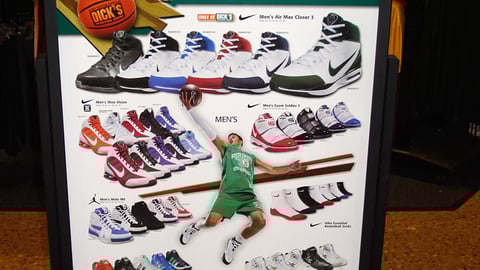 Dick's 'Hooptown 2009' Stanchion Sign