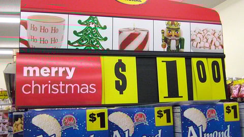 Dollar General Holiday Endcap Header
