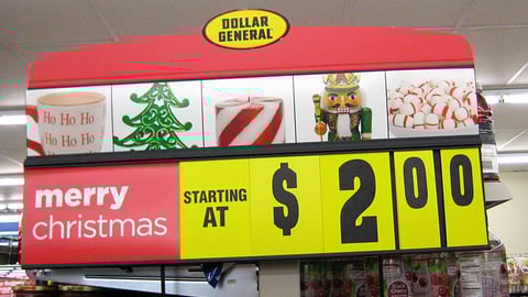 Dollar General Holiday Endcap Header