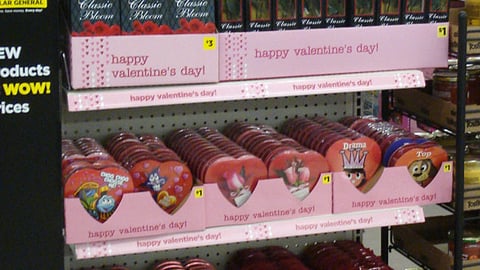 Dollar General Valentine's Day Endcap