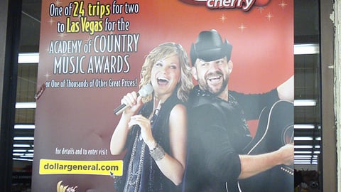 Dr Pepper Dollar General Country Sweeps Window Poster