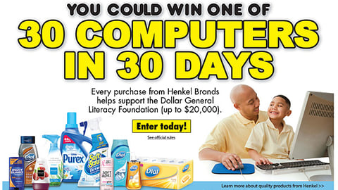 Dollar General Henkel '30 Computers in 30 Days' Online Ad