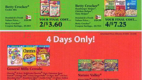 Dominick's 'Box Tops' Co-Op FSI