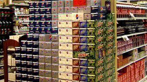 Dominick's Pepsi-Cola Endcap
