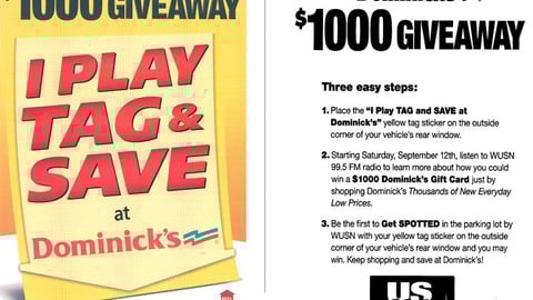 Dominick's 'I Play Tag' Car Sticker