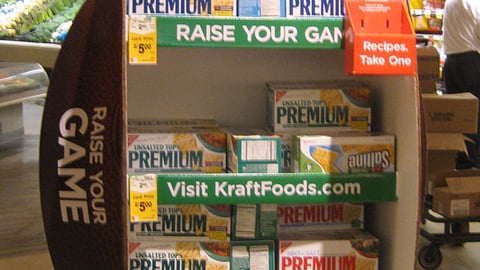 Kraft Foods 'Raise Your Game' Floorstand