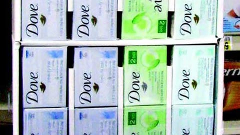 Dove Bath Bars Floorstand