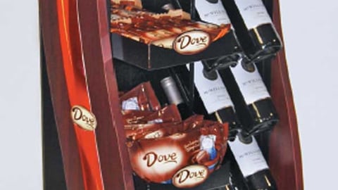 Dove Chocolate Gallo Wines Floorstand