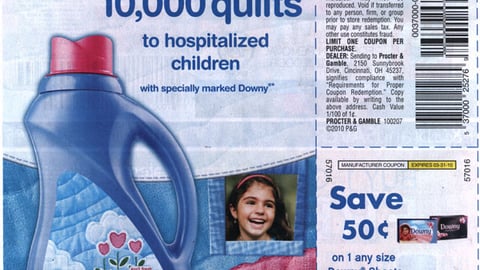 Downy '10,000 Quilts' FSI