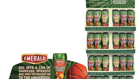 Emerald Nuts March Madness Floorstand