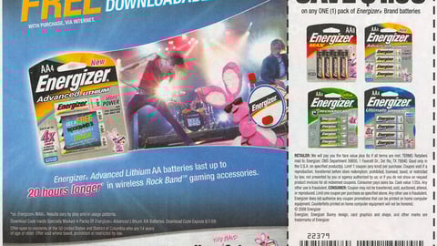 Energizer 'Rock Band 2' Download FSI