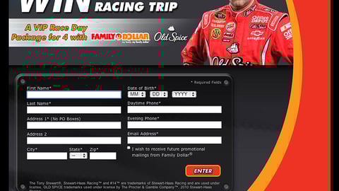 Family Dollar Old Spice 'Ultimate Racing Trip' Online Ad