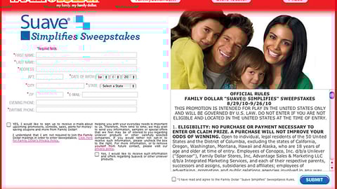Family Dollar 'Suave Simplifies' Online Ad
