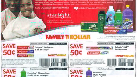 Family Dollar Colgate Black History Month FSI